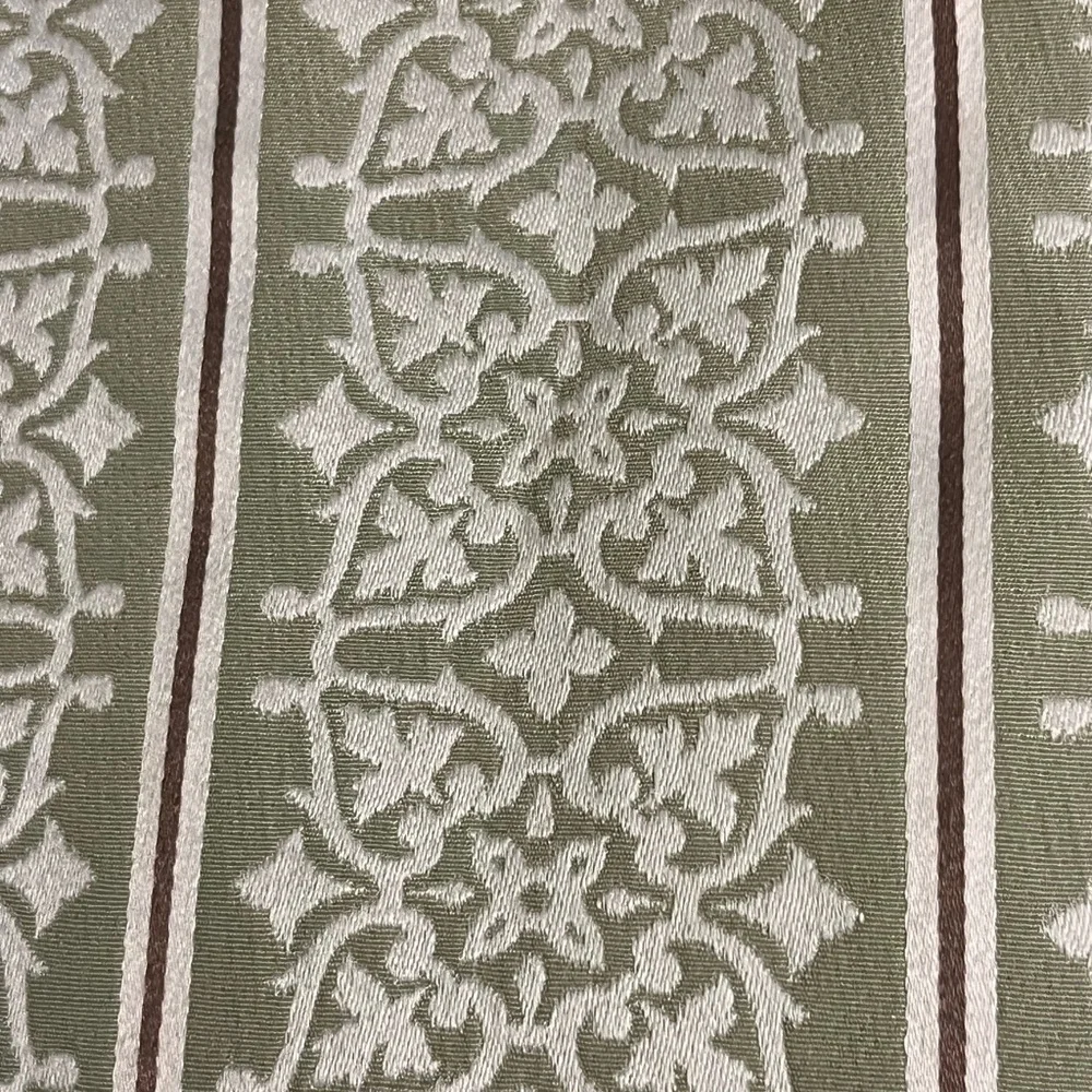 Restoration Hardware Green and Cream Patterned pillow shams (3)